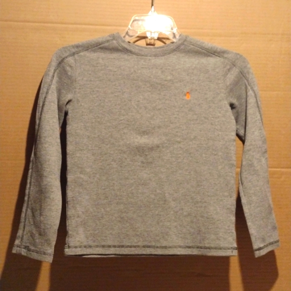 Polo Ralph Lauren youth md grey long sleeve shirt